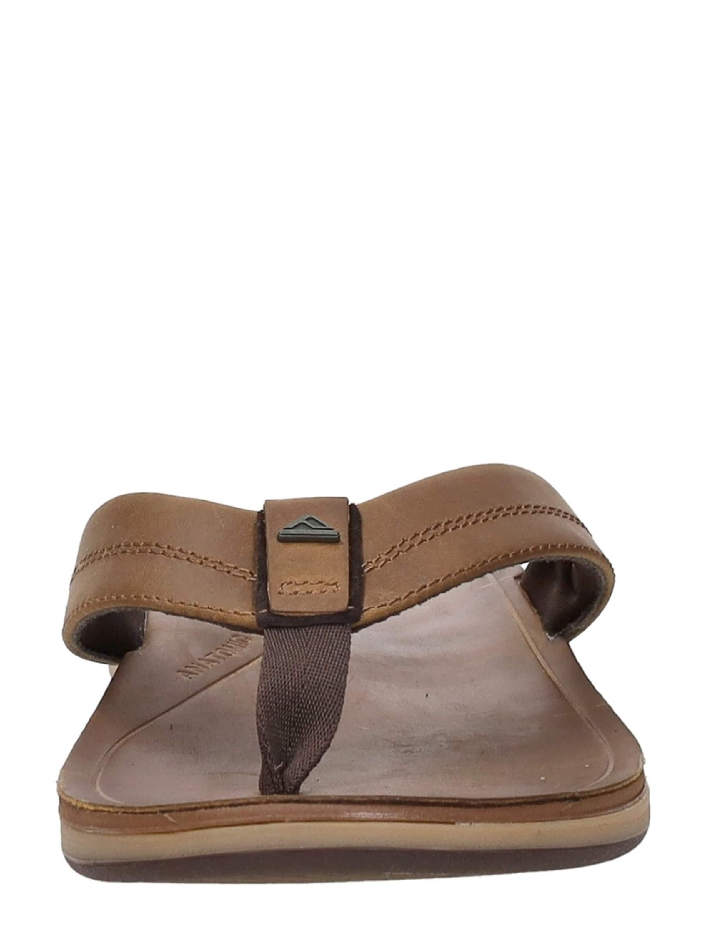 REEF T-bar sandals 'Leather Offshore' in Brown