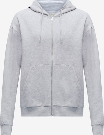 JJ Rebel - Sudadera con cremallera 'JREBCREST' en gris: frente