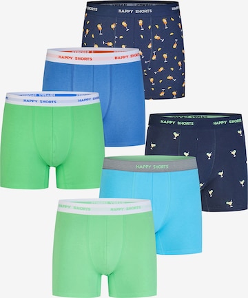 Happy Shorts - Boxers ' Fan-Prints ' em azul: frente