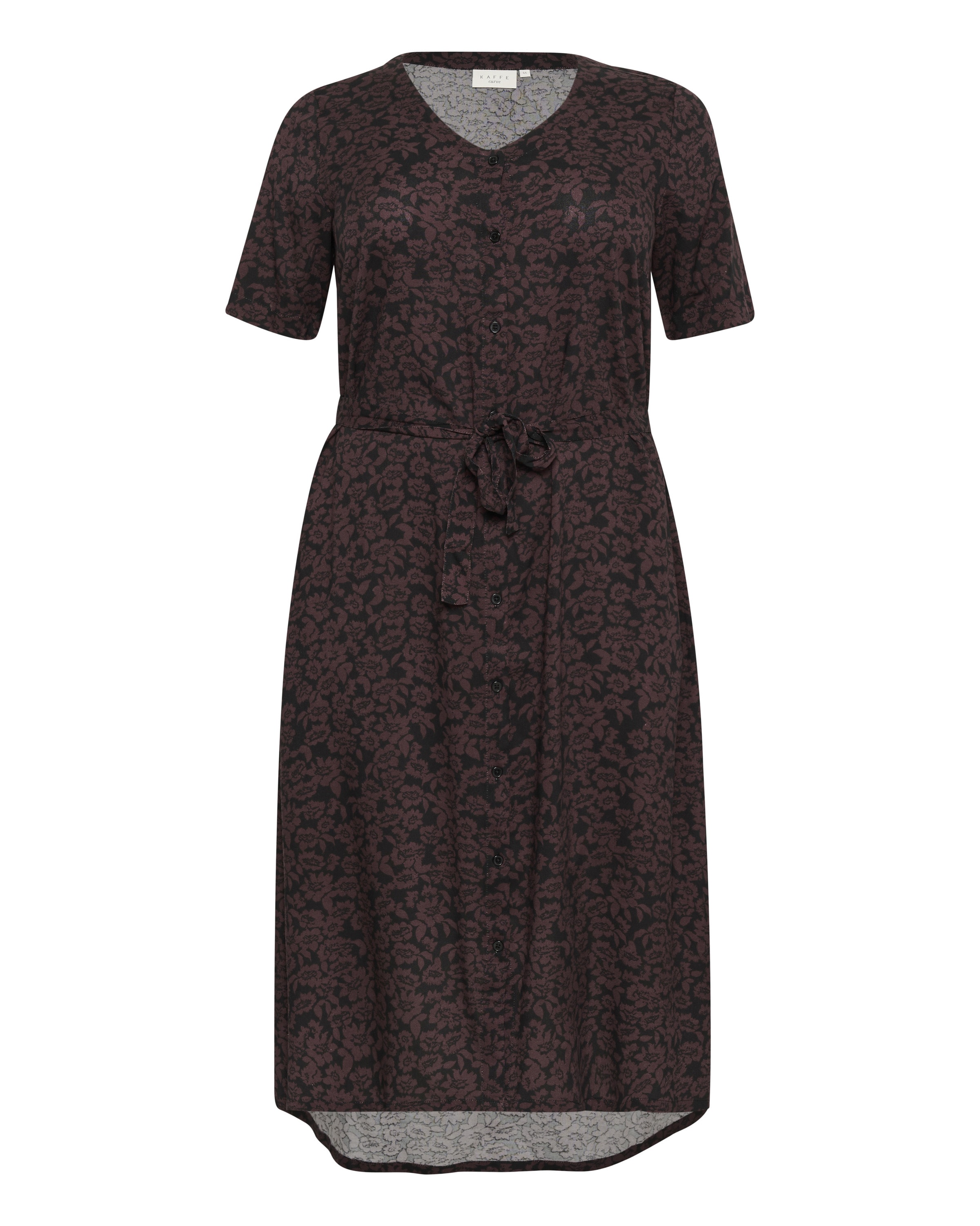 KAFFE CURVE Kleid 'Bella' in Braun: Vorderseite