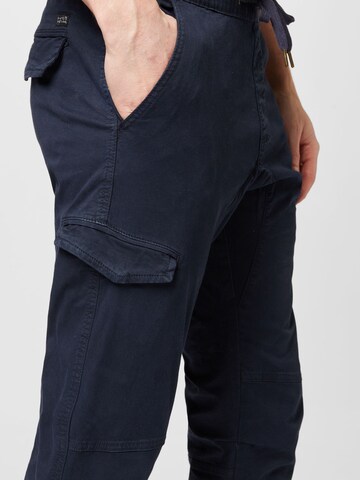 INDICODE JEANSTapered Cargo hlače 'Levy' - plava boja