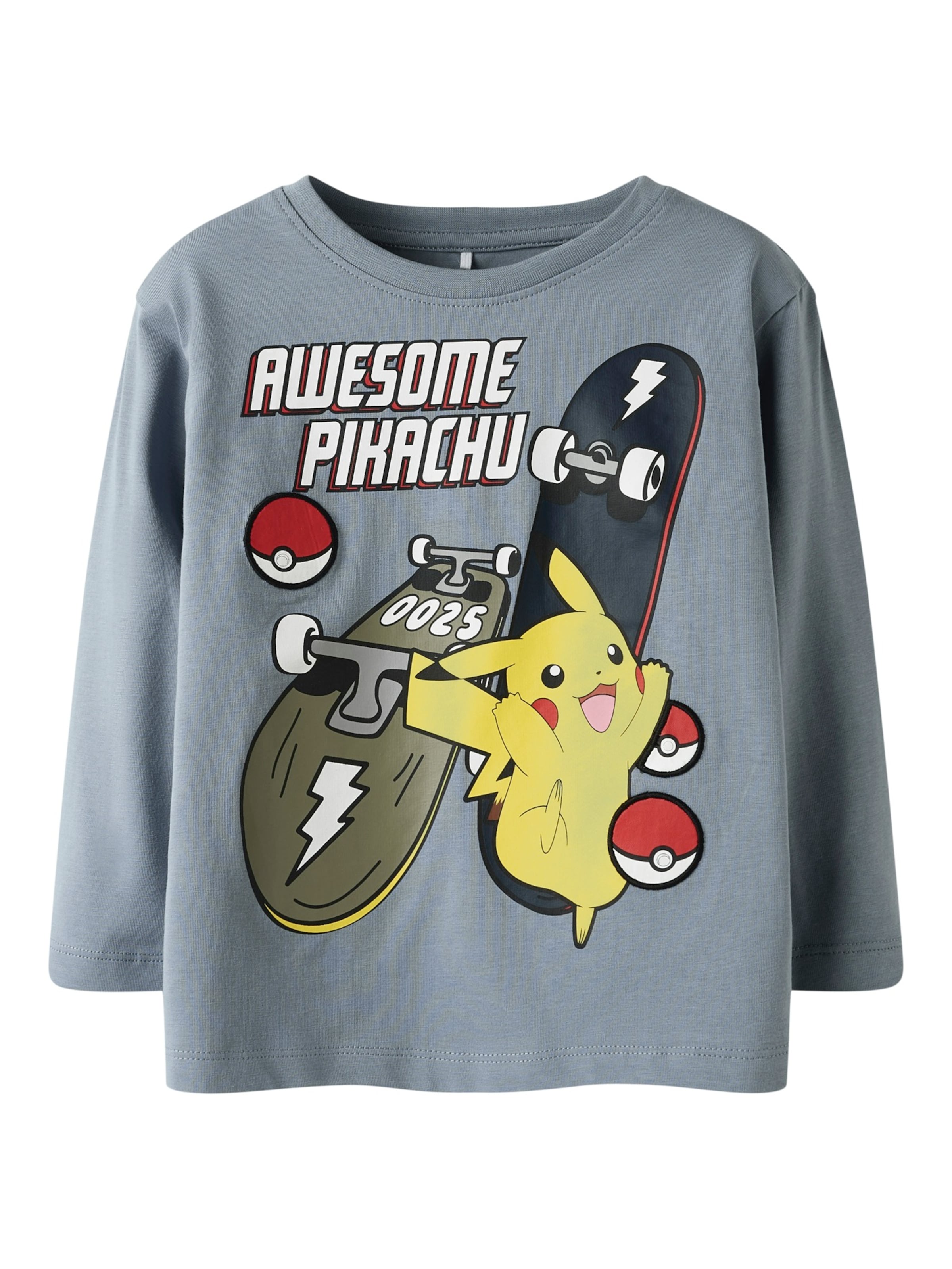 mėlyna NAME IT Marškinėliai 'NMMSTERN POKEMON': priekis