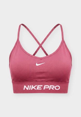NIKE Бюстие Спортен сутиен 'Pro' в розово: отпред