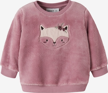 Sweat-shirt NAME IT en violet : devant