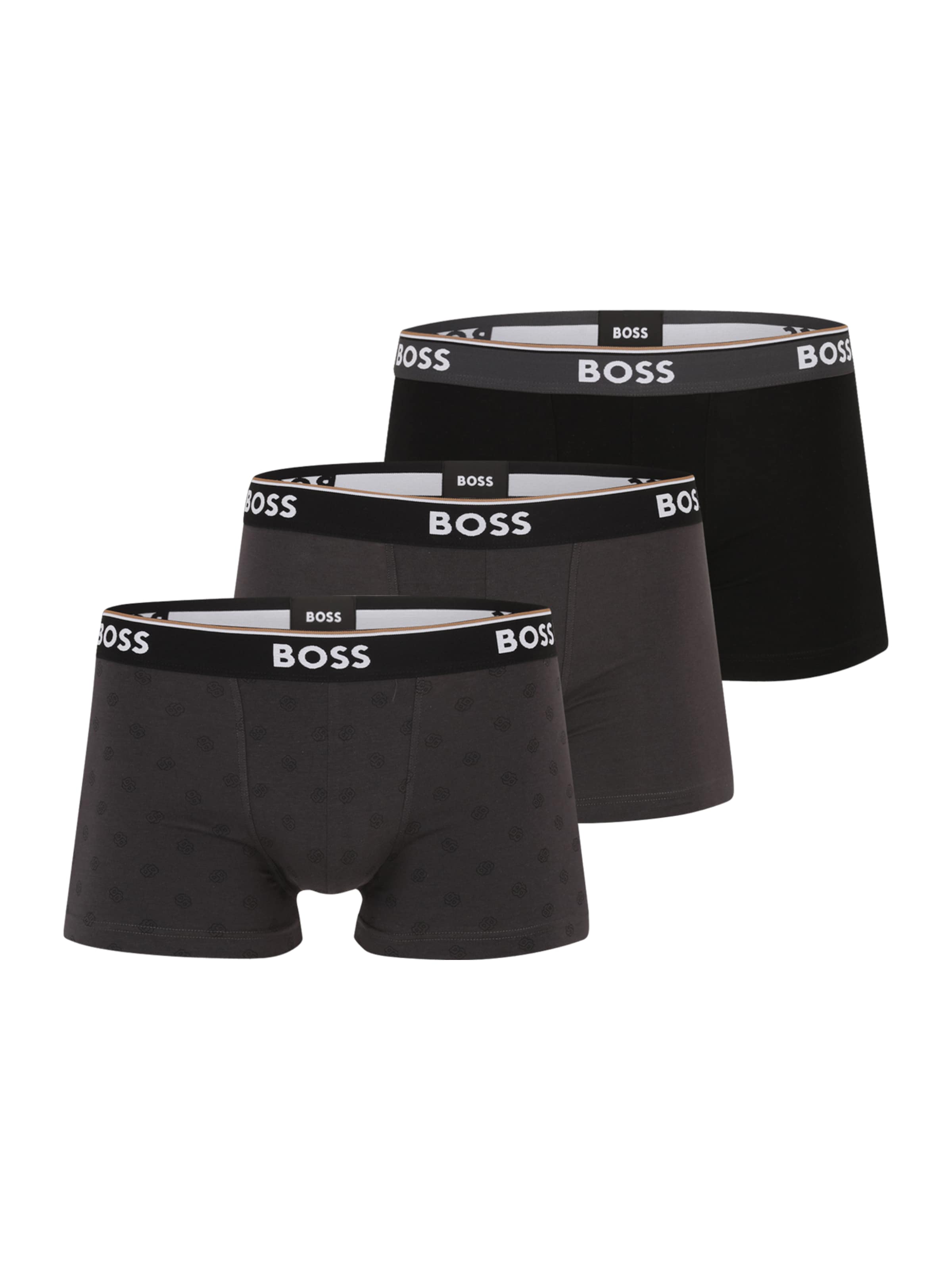 juoda BOSS Boxer trumpikės 'Power': priekis