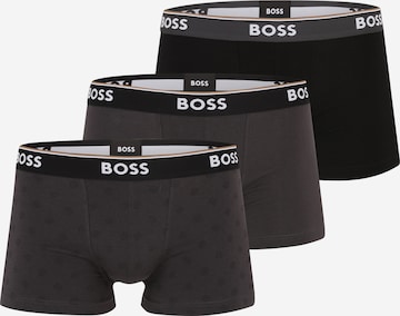BOSS Bokserishortsit 'Power' värissä musta: etupuoli