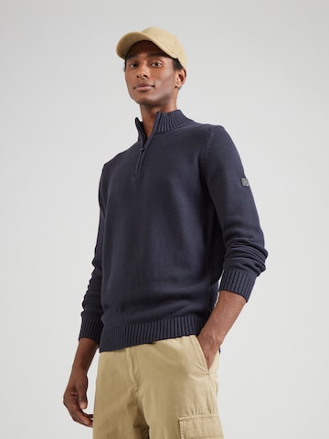 Bruun & Stengade - Pullover 'Stian' em azul: frente