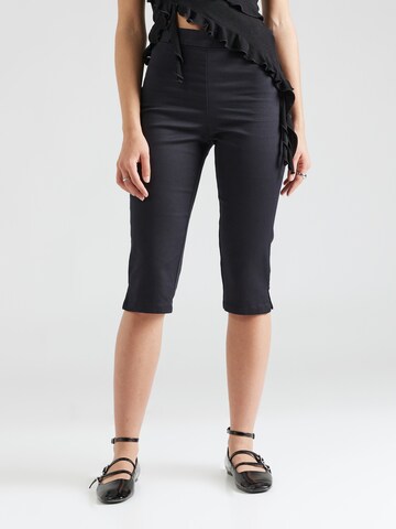 Coupe slim Pantalon Monki en noir : devant