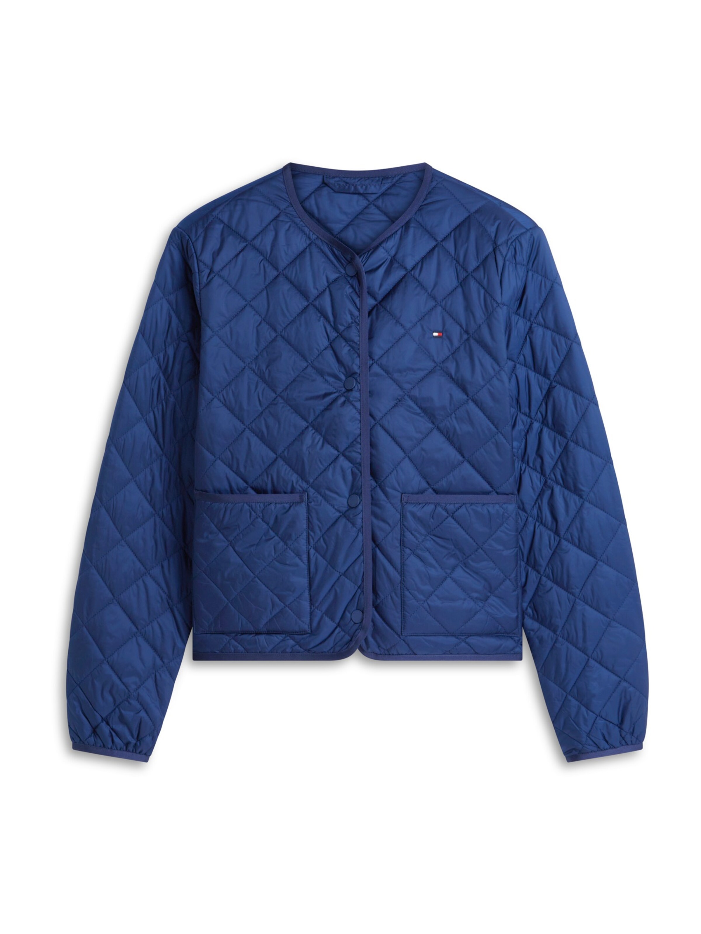 TOMMY HILFIGER Φθινοπωρινό και ανοιξιάτικο μπουφάν σε μπλε: μπροστά