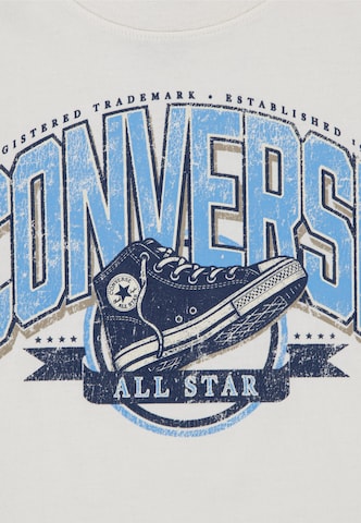 CONVERSE Shirt 'VARCITY SNEAKER' in Beige