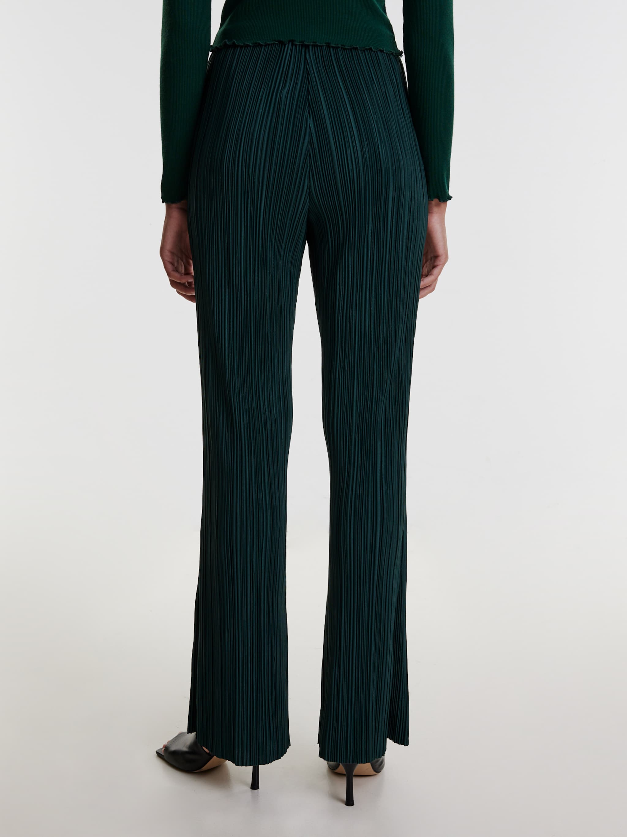 EDITED Producten Broek 'Zelinda ' Donkergroen