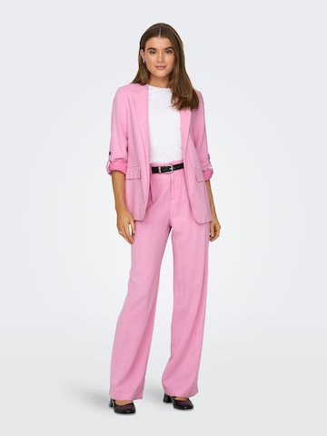 ONLY Wide leg Pleat-Front Pants 'Aris' in Pink