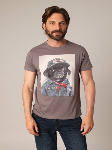 T-Shirt 'PEPERE' Deeluxe en marron : devant