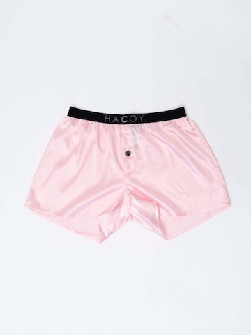 Boxers 'Silk Boxer Shorts' HACOY en rose : devant