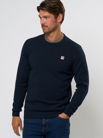 Pull-over 'Julian' VINSON en bleu : devant