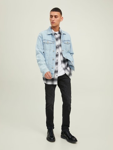 JACK & JONES Slimfit Jeans 'Glenn' in Zwart