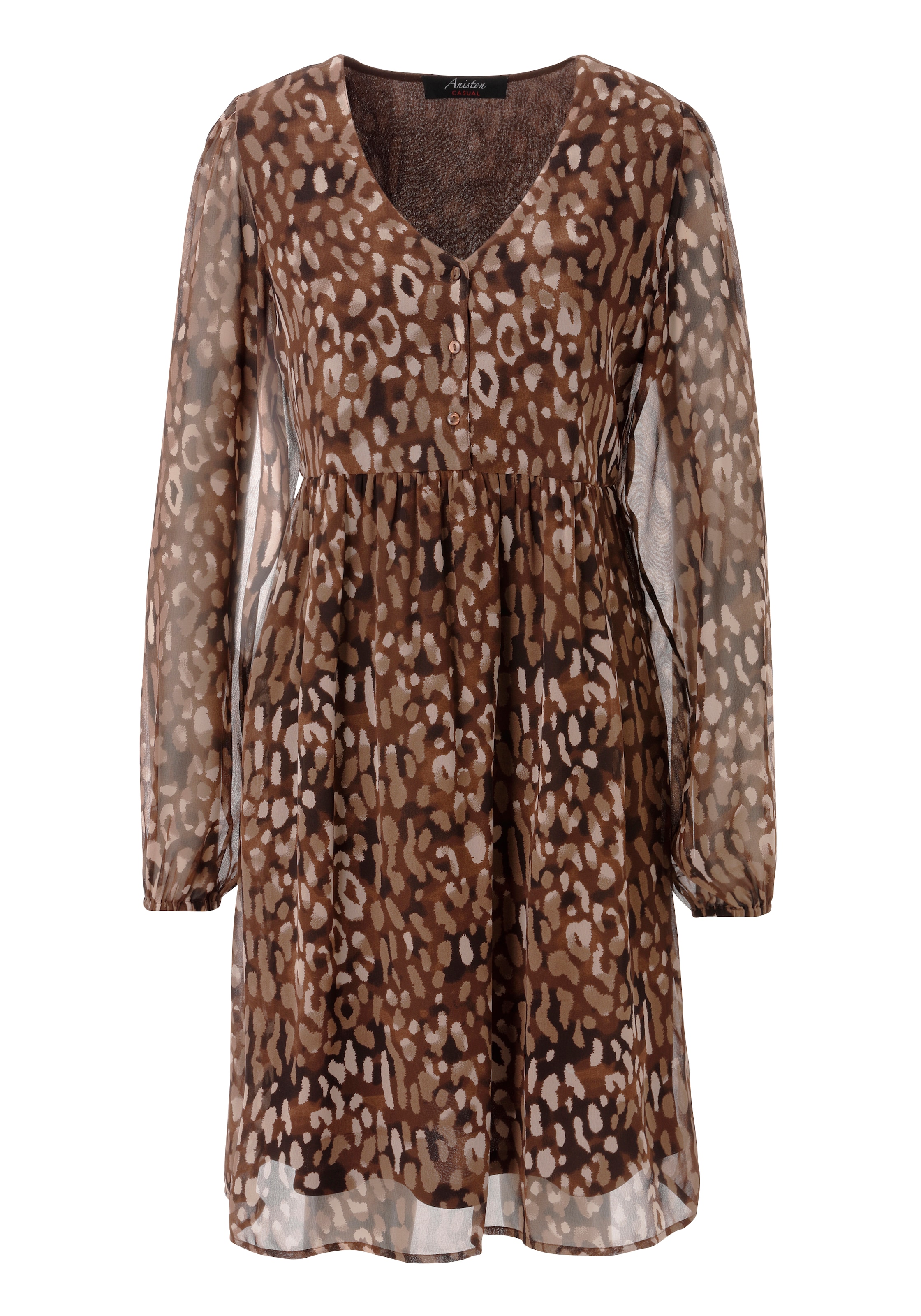 Aniston CASUAL Kleid in Braun: Vorderseite
