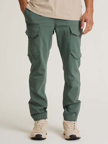 Regular Pantalon cargo 'Rift Flow' CHASIN' en vert : devant