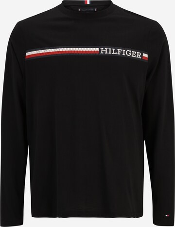 Tommy Hilfiger Big & Tall Póló - fekete: elől