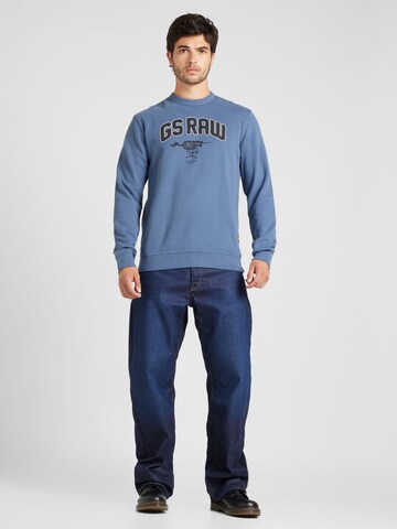 Sweat-shirt 'Skeleton Dog' G-STAR en bleu