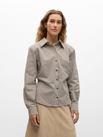 OBJECT Bluse 'OBJJodie' in Braun: Vorderseite