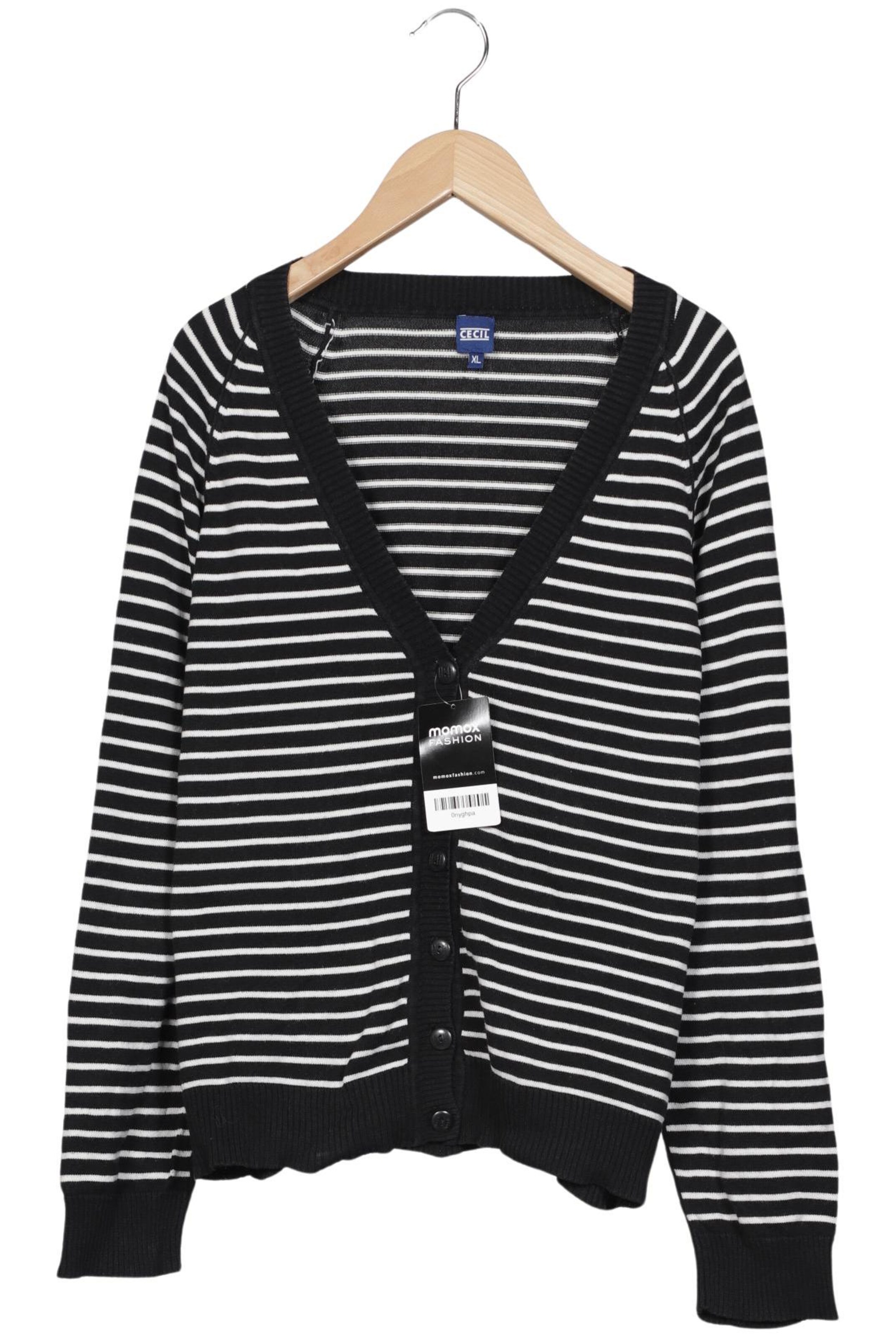 CECIL Strickjacke XL in Schwarz: Vorderseite