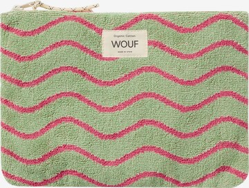 Trousse de maquillage 'Terry Towel' Wouf en vert : devant