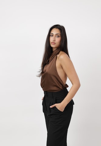 Elara Top in Brown