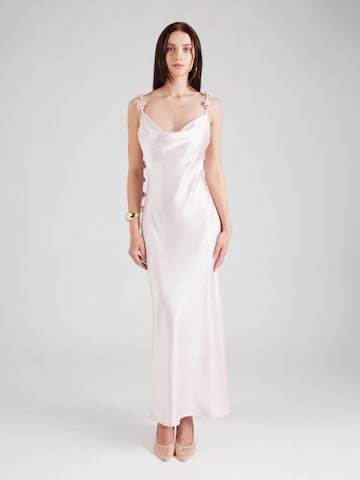 Gina Tricot Вечернее платье в Ярко-розовый: спереди