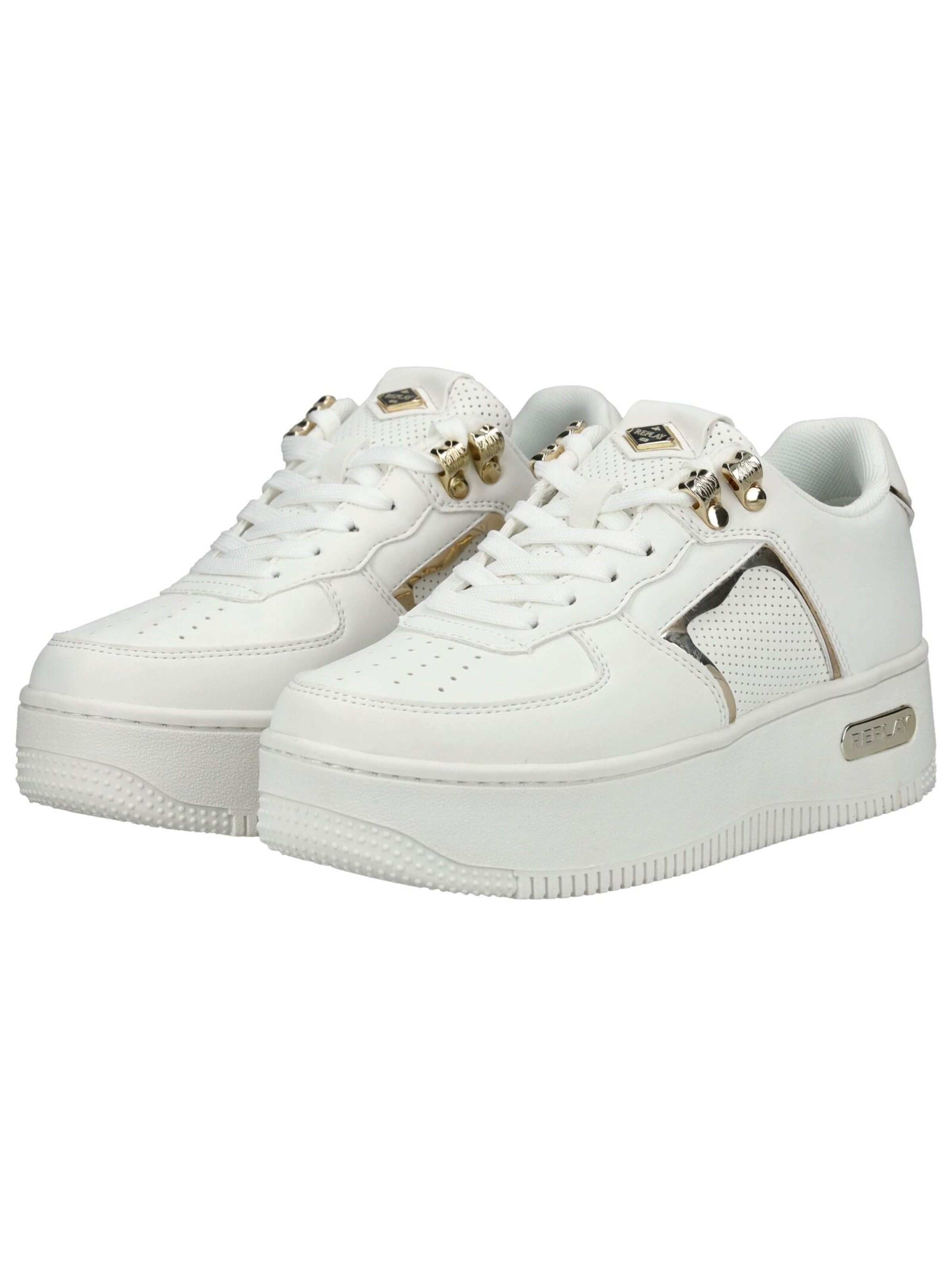 REPLAY High-Top Sneakers in White