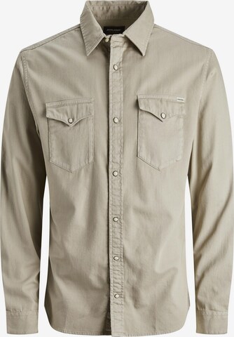 JACK & JONES Overhemd 'Sheridan' in Beige: voorkant