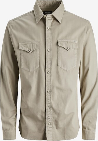 Chemise 'Sheridan' JACK & JONES en beige : devant