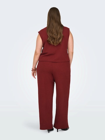 Wide Leg Pantalon 'CARVicki' ONLY Carmakoma en rouge