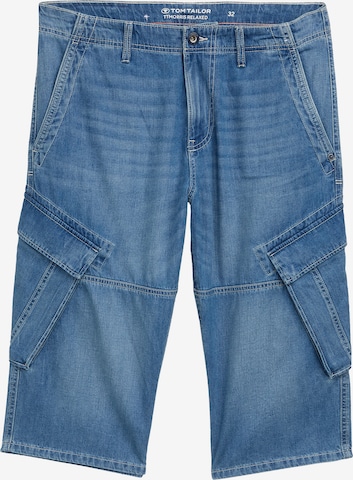 TOM TAILOR Loosefit Cargofarkut 'MORRIS' värissä sininen: etupuoli