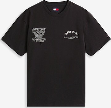 Maglietta 'BOROUGHS' di Tommy Jeans in nero: frontale