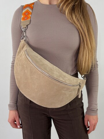 lePelou Gürteltasche 'TRAMA' in Beige