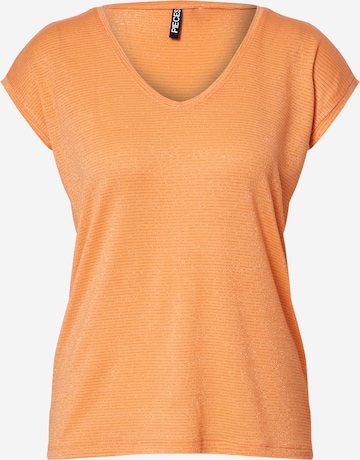 T-shirt 'Billo' PIECES en orange : devant