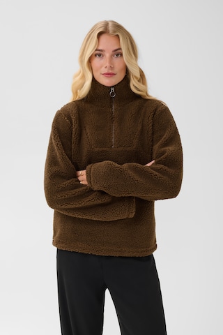 Pull-over Love Copenhagen en marron : devant
