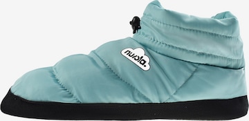 Nuvola. Hausschuh 'Boot Home' in Blau: Vorderseite