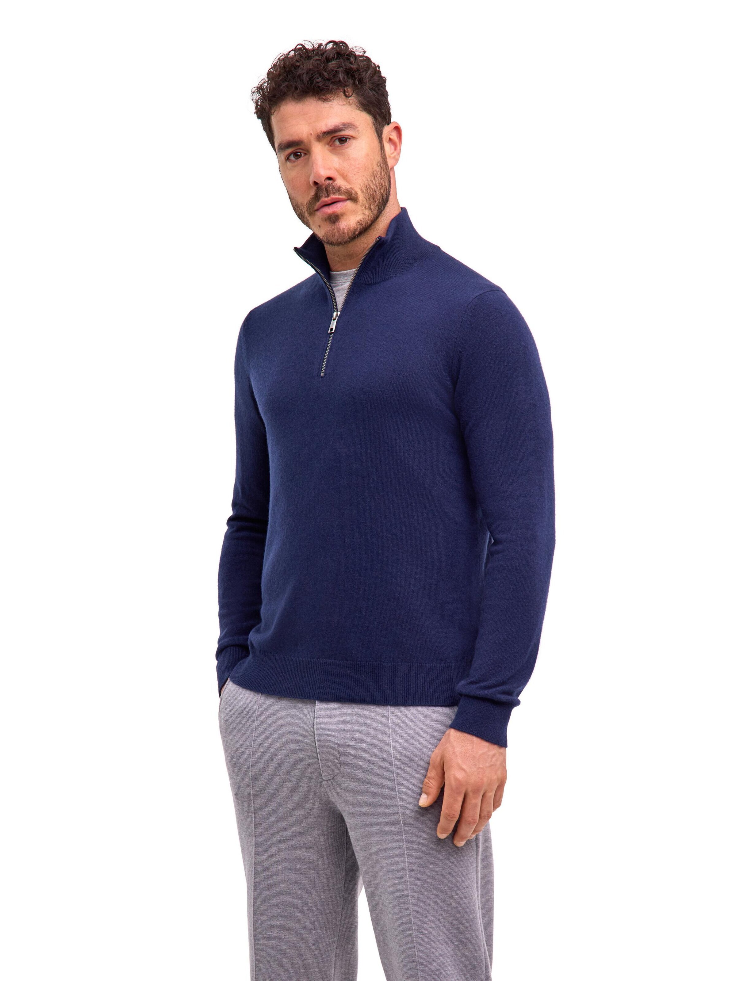 FALKE Pullover 'Pure Cashmere'‌‌ in Blau: Vorderseite