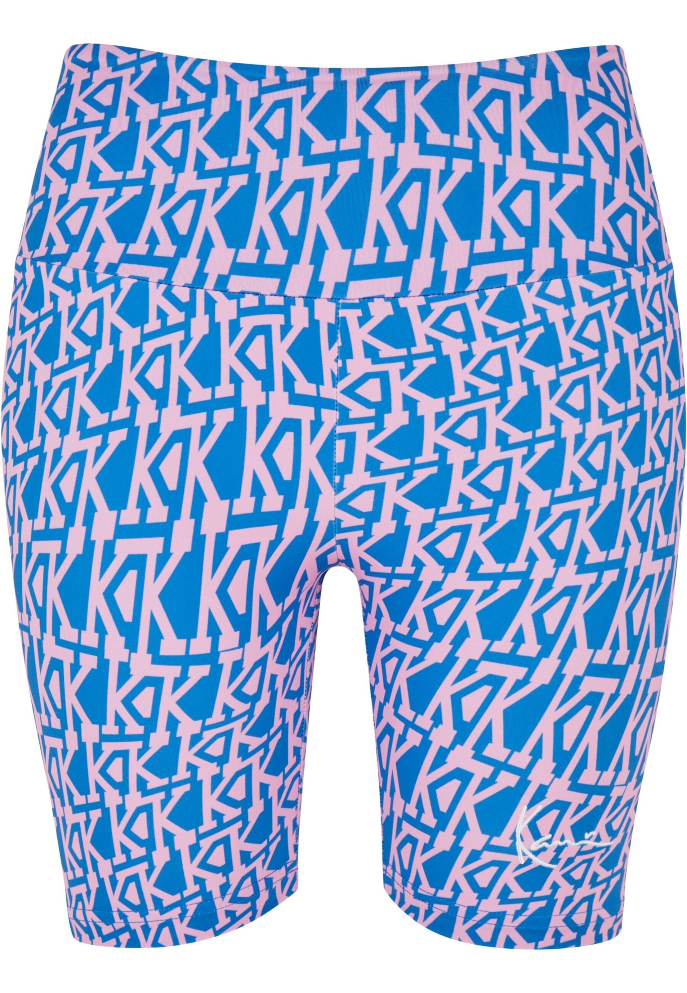 Skinny Leggings Karl Kani en bleu : devant