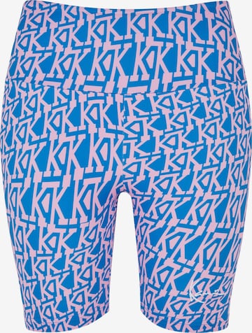 Karl Kani Skinny Leggings in Blue: front