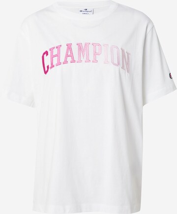 T-shirt Champion Authentic Athletic Apparel en blanc : devant