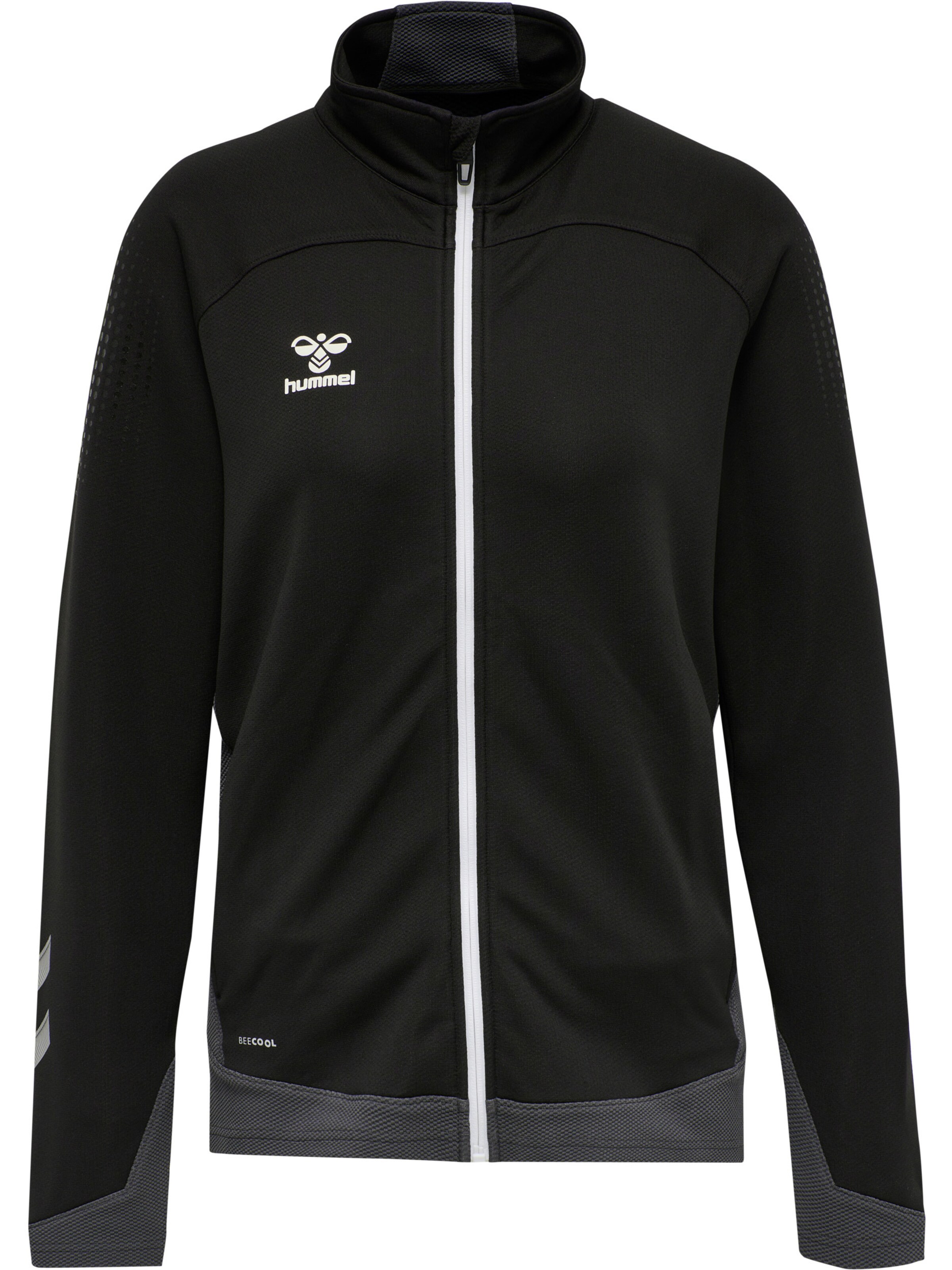 Hummel Sportsweatjacke in Schwarz: Vorderseite