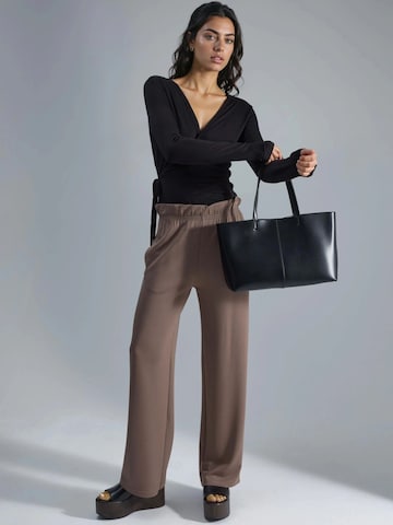Wide leg Pantaloni di Hiccup in marrone