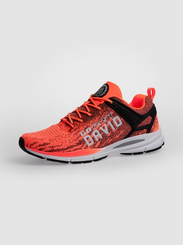 CAMP DAVID Leichter Sneaker im Strick-Design in Rot