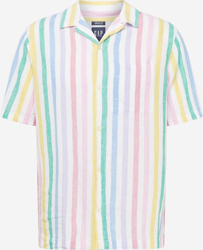 GAP Button Up Shirt in Turquoise / Yellow / Pink / White, Item view