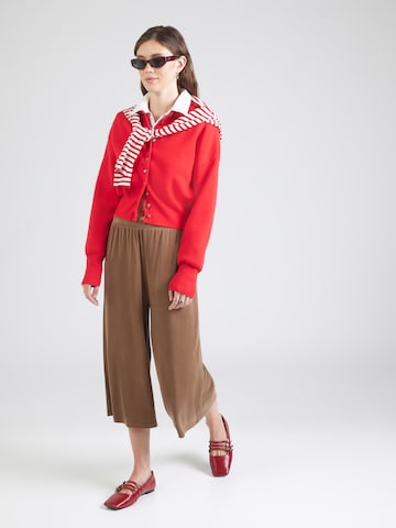 ABOUT YOU Wide leg Trousers 'Sana' in Beige