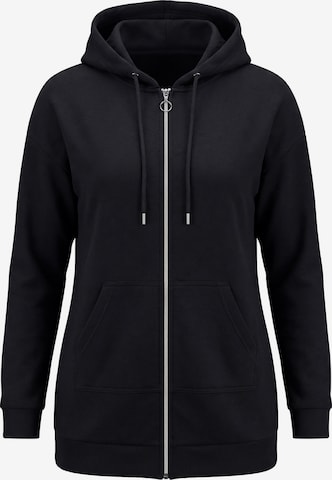 Angel of Style Sweatvest in Zwart: voorkant