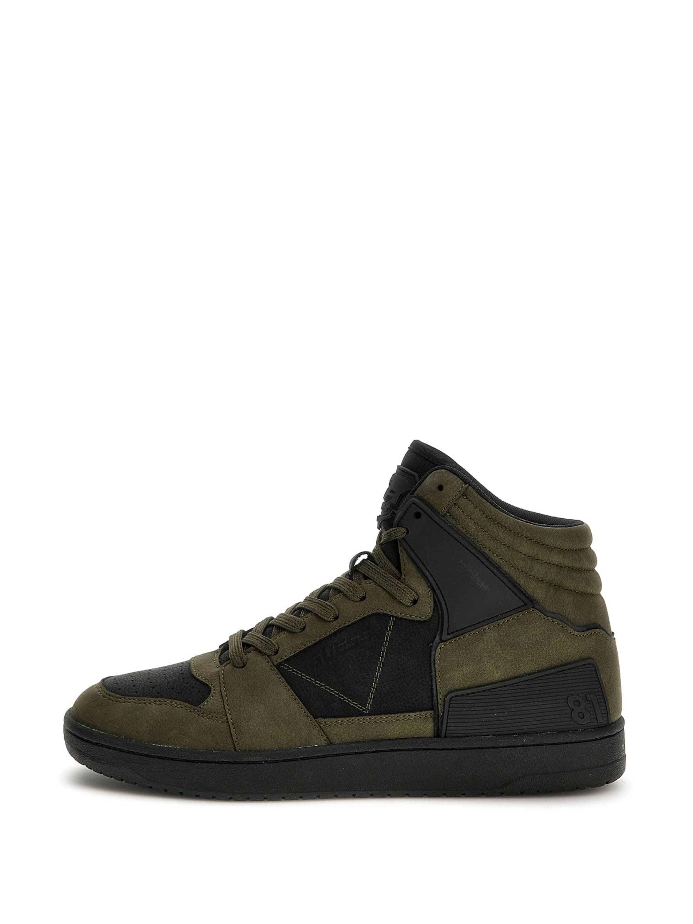 GUESS High-Top Sneakers 'Sava' in Green: front